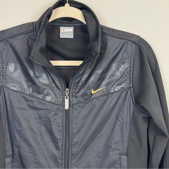 Nike Black Full Zip Softshell Jacket Youth L - Picture 2 of 7